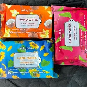 Hand Wipes Set - Vanilla Coconut, Sunflower Haze, Cranberry Sage